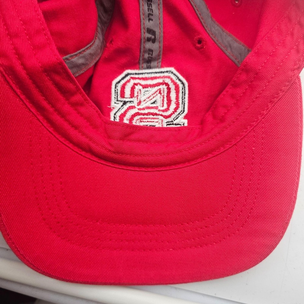 NC State Wolfpack Hat Cap Strap Back Mens One Size Red NCAA Football Russell - Picture 10 of 10